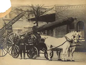 LCC-MFB horse drawn escape cart and ladder