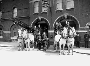 Pumps Prints: LCC-MFB Red Cross Street fire station, City of London
