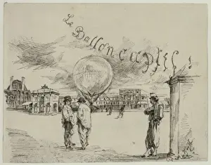 Tissandier Prints: Le ballon captif