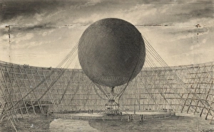 Le ballon captif e vapeur de Mr. Henri Giffard, e Londres, m Le ballon captif e vapeur de Mr. Henri Giffard, e Londres, m