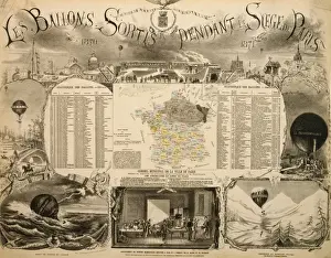 Le ballons sortis pendant le Siege de Paris, 1870-1871