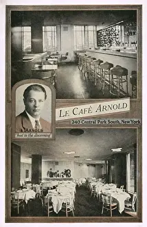 Tables Prints: Le Cafe Arnold, Central Park South, New York City, USA