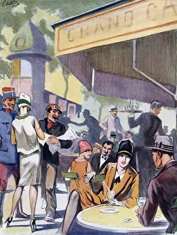Le Cafe - Au Printemps by W. S. Hutton