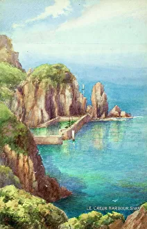 Clifford Prints: Le Creux Harbour, Sark, Channel Islands