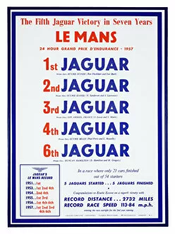 Onslow Auctioneers Gallery: Le Mans Jaguar Factory poster