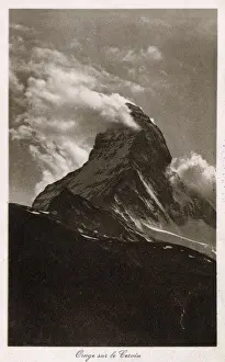 Cervin Prints: Le Mont Cervin (Matterhorn Mountain) - Stormy Weather