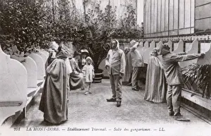 Bains Prints: Le Mont-Dore, France - Gargling Room at The Thermal spring
