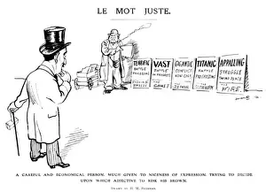 Bateman Prints: Le Mot Juste: WWI cartoon by H. M. Bateman