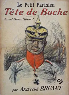 Aristide Prints: Le Petit parisien. Tete de Boche, grand roman national pa