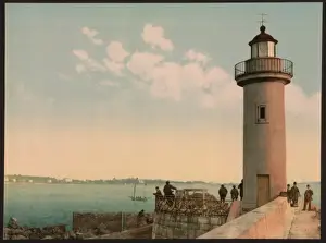 Phare Prints: Le phare, Cannes, Riviera