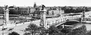 Pont Prints: Le Pont Alexandra III, Paris, France, early 1900s