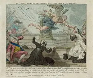 Le tems donnant les cendres e la noblesse et au clerge