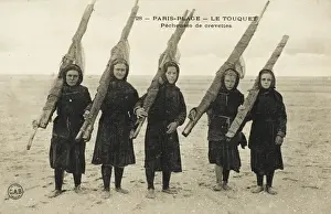 Touquet Prints: Le Touquet - Shrimp fisherwomen