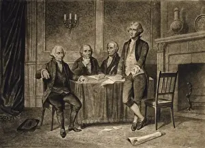 Jefferson Prints: Leaders of the Continental Congress - John Adams, Morris, Ha