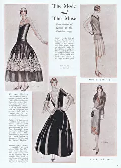 Images Dated 9th October 2014: Four leaders of fashion on the Parisian stage, 1927