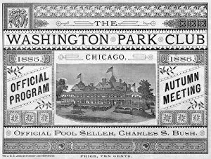Images Dated 21st June 2017: Leaflet cover design, Washington Park Club, Chicago