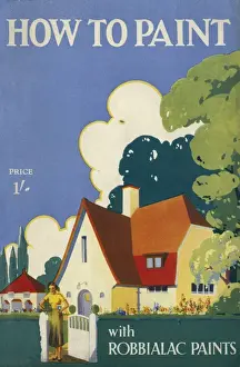 Aspirational Prints: Leaflet design, How to paint with Robbialac Paints
