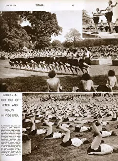 Images Dated 11th July 2018: League of Health & Beauty demonstration in Hyde Park