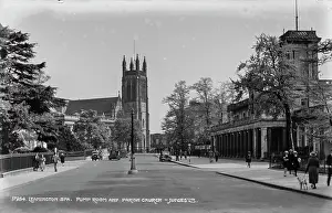Leamington Prints: Leamington Spa: Pump Room and Parish Church