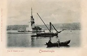Leanders Prints: Leanders Tower - Constantinople, Turkey