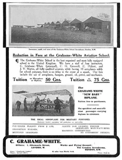 Learn Prints: Learn To Fly At The Grahame-White Aviation School At Hendon