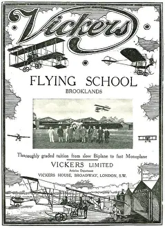 Biplanes Prints: Learn On Slow Biplanes & Fast Monoplanes At Vickers School