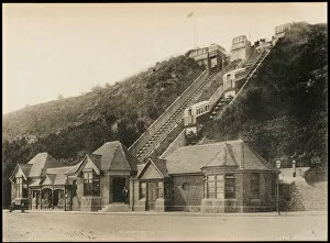 1885 Collection: The Leas Lift at Folkestone, Kent
