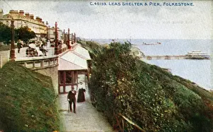 Hythe Prints: Leas Shelter & Pier, Folkestone, Kent