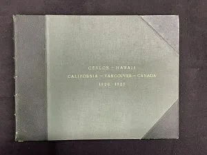 Leather bound photo album, Canadian Pacific