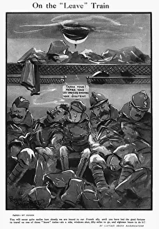 On the Leave Train by Bruce Bairnsfather