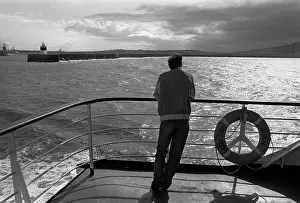 Leaving Holyhead Harbour on Irish ferry to Dun Laoghaire