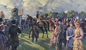 Leaving the Paddock, off to the post for the Derby