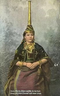 Headwear Collection: Lebanon - Married Druze Woman with Tantour hat