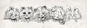 Lecture Prints: The Lecture, Louis Wain Cats