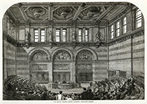 Lecture theatre, London University, Burlington House 1871