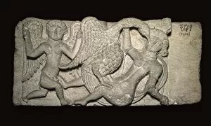 Beliefs Collection: Leda and Swan, fragment of sculpture from Anhas