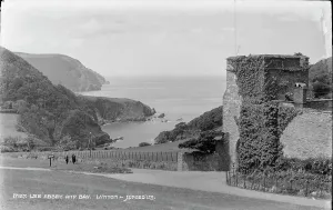 Lynton Prints: Lee Abbey and Bay
