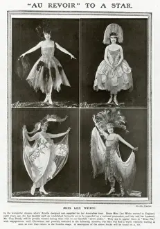 Fantastical Prints: Lee White wearing costumes designed by Reville