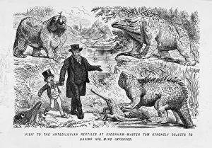 Dinosaurs Collection: Leech Cartoon Dinosaurs