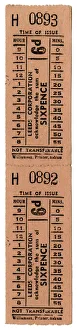 Images Dated 18th October 2018: LEEDS BUS TICKET