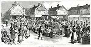 Leeds - market for general produce 1885