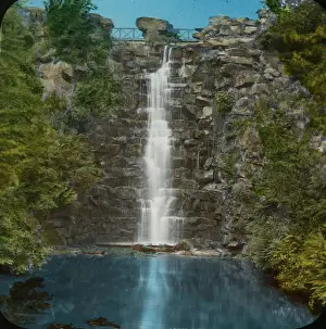 Waterfall Prints: Leeds. Round Hay Park, Waterfall in