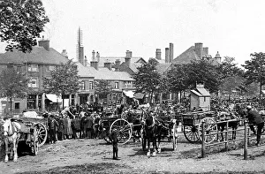 Staffordshire Prints: Leek Cattle Market early 1900s