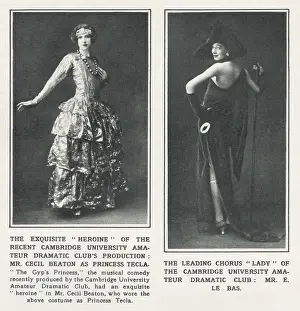 Impersonator Prints: (left) Cecil Beaton (1904-1980) as Princess Tecla