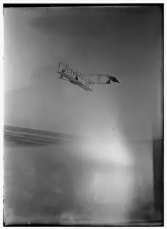 Left rear view of glider at a high altitude; Kitty Hawk, Nor