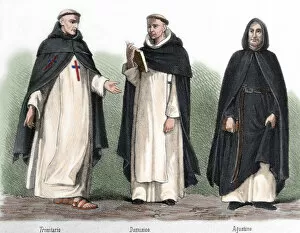 Hermit Gallery: From left to right, Trinitarian friar, Dominican and August