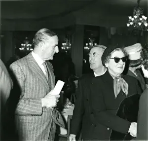 Wore Prints: From left: Sir Sydney Camm listens to Capt Laurence Prit?