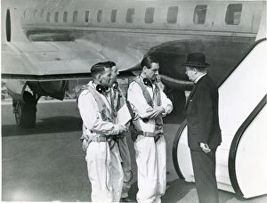 Alongside Gallery: From left: Test pilots Joseph Harold ?Jimmy? Orrell and?