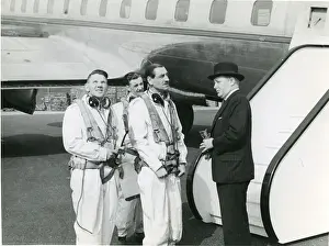 From left: Test pilots Joseph Harold ?Jimmy? Orrell and?