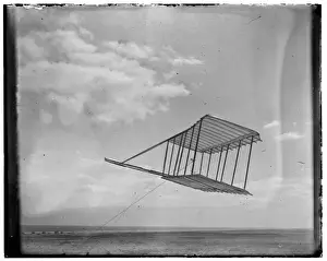Tipped Prints: Left side view of the 1900 Wright glider before installation